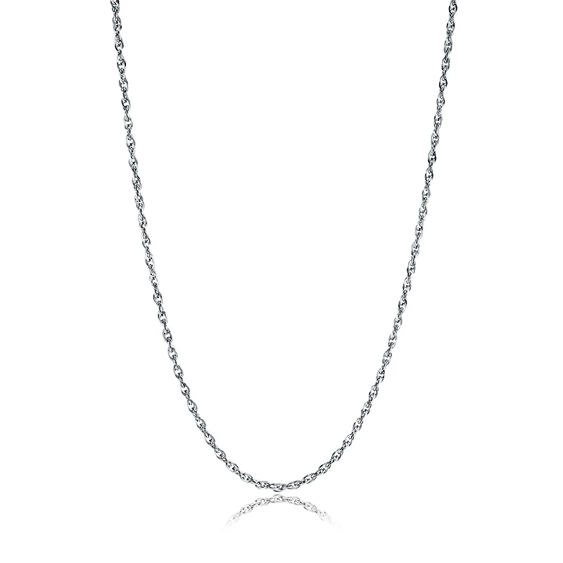 Collier Chaîne Corde en Acier Inoxydable 2,2 mm – 18