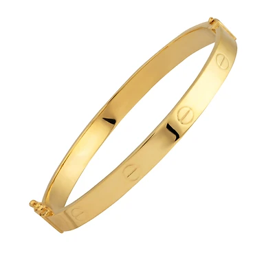 Bracelet bangle pour femme en or 10k. Color: jaune | Doucet Latendresse