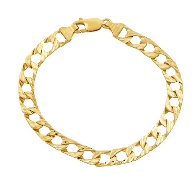 Bracelet Gourmette en Or 10K - 8.5