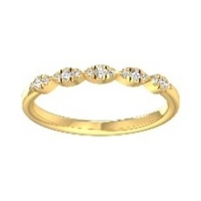 Women's Round Cut Diamond Ring in 10k Gold. Color: yellow | Doucet Latendresse