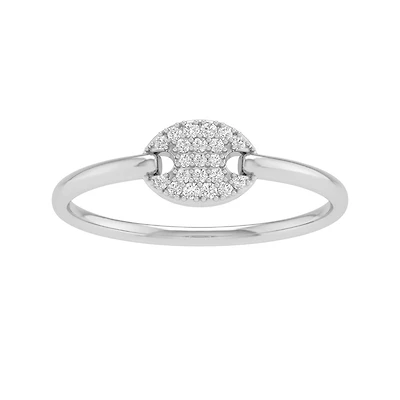 Bague de promesse pour Femme en or 10k&diamant. Color: blanc | Doucet Latendresse