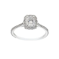 Women's Engagement Ring -Lab Grown Diamonds-14k white Gold TW=1.00CT. Color: | Doucet Latendresse
