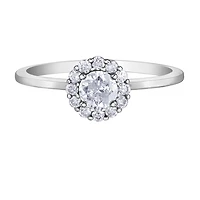 10K Gold Round Cut Ring Set with Canadian Diamonds