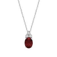 Collier pendentif oval pour femme