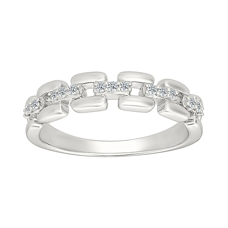 Bague  pour femme-en Argent.925 & Diamants total 0.100carat. Color: blanc | Doucet Latendresse