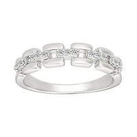 Bague  pour femme-en Argent.925 & Diamants total 0.100carat. Color: blanc | Doucet Latendresse