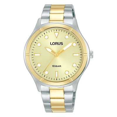 Montre Lorus quartz Femme acier inoxydable argent,or | Doucet Latendresse