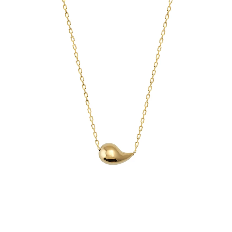 Collier avec Pendentif Goutte en Or 10K | Doucet Latendresse