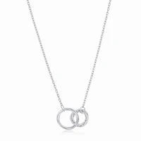 Collier pendentif en argent sterling - Charme en forme de cercle de vie | Doucet Latendresse