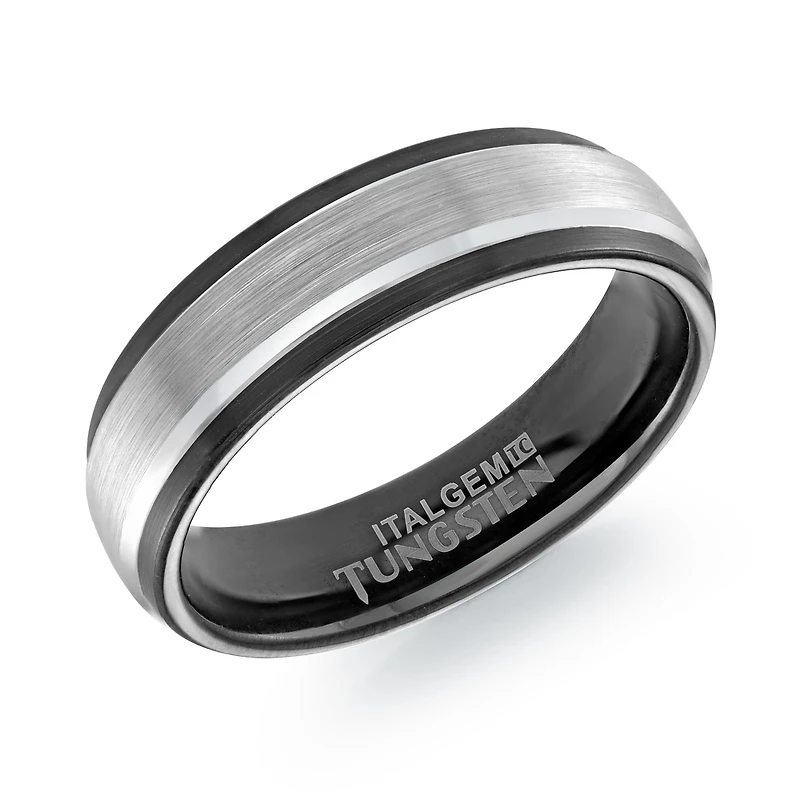 Tungsten Brushed & Polished Band | Doucet Latendresse