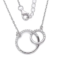 Collier pendentif en argent sterling avec zircon cubiques