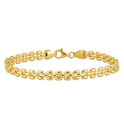 Women's 7.5” bracelet in 10k gold. Color: yellow | Doucet Latendresse