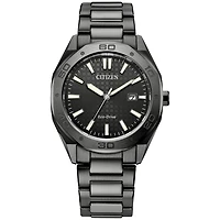 Montre Pour Homme Citizen Eco-Drive – Acier Inoxydable Noir – 41mm | Doucet Latendresse