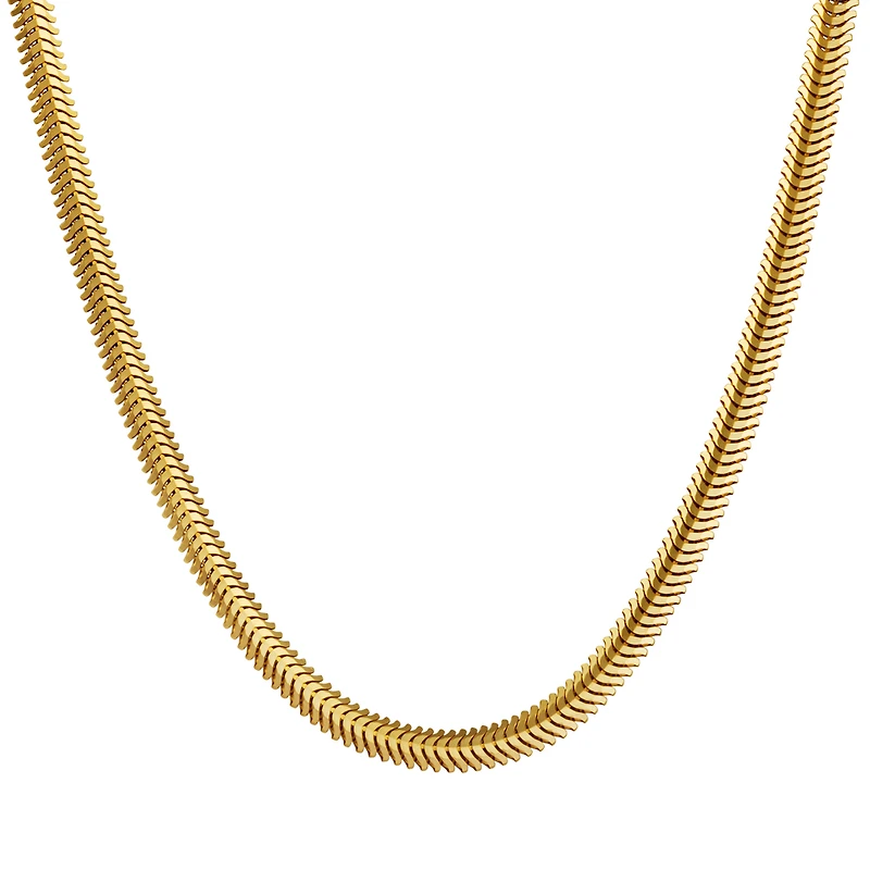 Collier Chaîne Serpentine en Or Jaune 10K | Doucet Latendresse