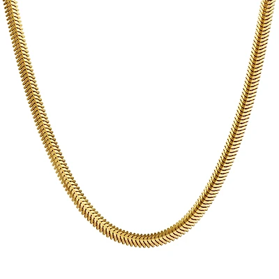 Collier Chaîne Serpentine en Or Jaune 10K | Doucet Latendresse