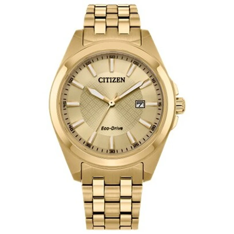 Montre Citizen Eco-Drive en Acier Inoxydable Doré – 41mm | Doucet Latendresse