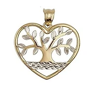 10K 2-Tone Gold Pendant - Tree of Life | Doucet Latendresse
