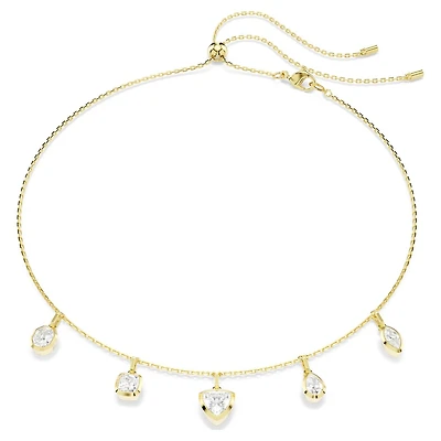Collier Imber en Métal Plaqué Or avec Cristaux Swarovski - 49cm. Color: jaune | Doucet Latendresse