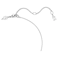 Collier Ariana Grande x Swarovski en Métal Rhodié avec Cristaux Swarovski - 38 - 45 cm. Color: blanc | Doucet Latendresse