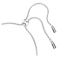 Bracelet Imber en Métal Rhodié avec Cristaux Swarovski - 24cm. Color: blanc | Doucet Latendresse