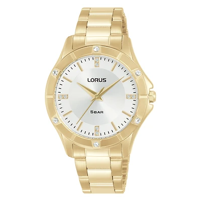 Lorus women's quartz watch stainless steel gold | Doucet Latendresse