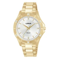 Lorus women's quartz watch stainless steel gold | Doucet Latendresse
