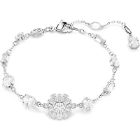 Bracelet Flocon Plaqué Rhodium avec Cristaux. Color: blanc | Doucet Latendresse