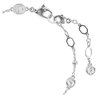 Bracelet Imber en Métal Rhodié avec Cristaux Swarovski - 16.5 - 19.5 cm. Color: blanc | Doucet Latendresse