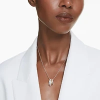 Collier Hyperbola en Métal Finition Mix avec Cristaux Swarovski - 38 - 45 cm. Color: 2 tons | Doucet Latendresse