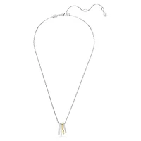 Collier Hyperbola en Métal Finition Mix avec Cristaux Swarovski - 38 - 45 cm. Color: 2 tons | Doucet Latendresse