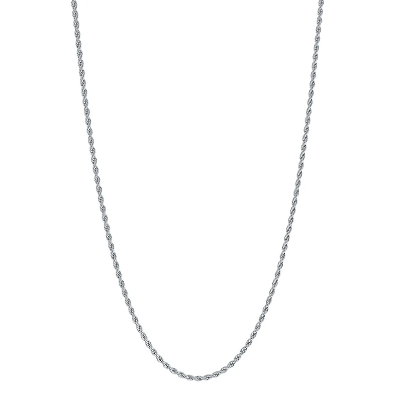 Collier Chaîne Corde en Acier Inoxydable – 3mm - 18