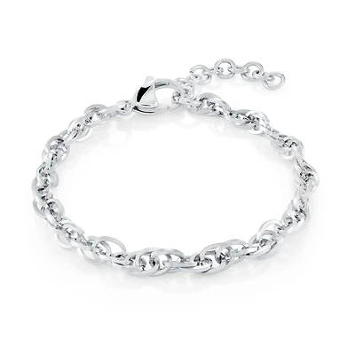 Bracelet Chaîne Rolo en Acier Inoxydable – 6,25