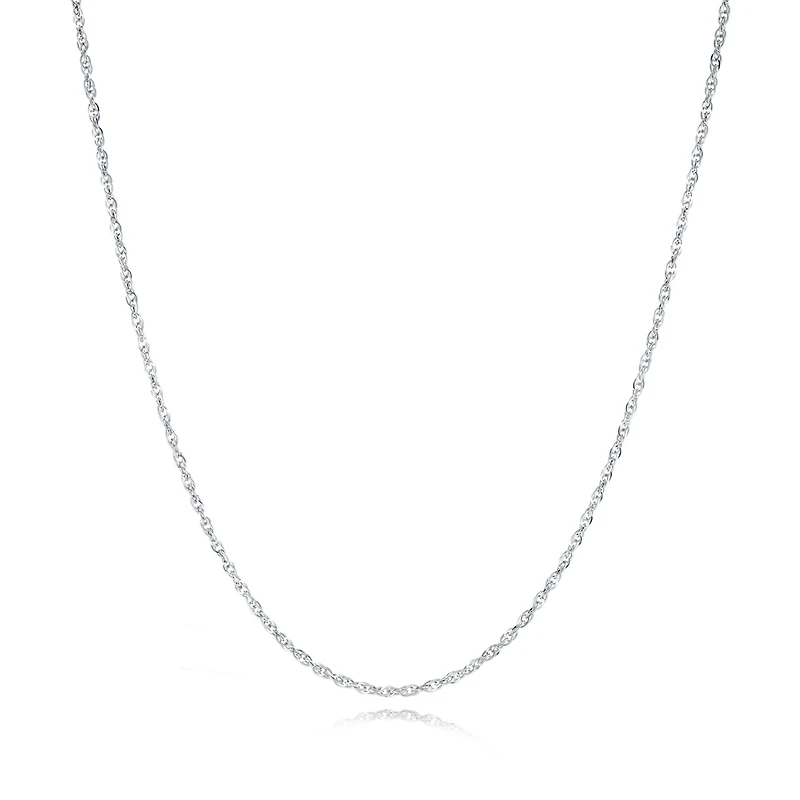 Stainless Steel 7mm Rope Chain Necklace – 18