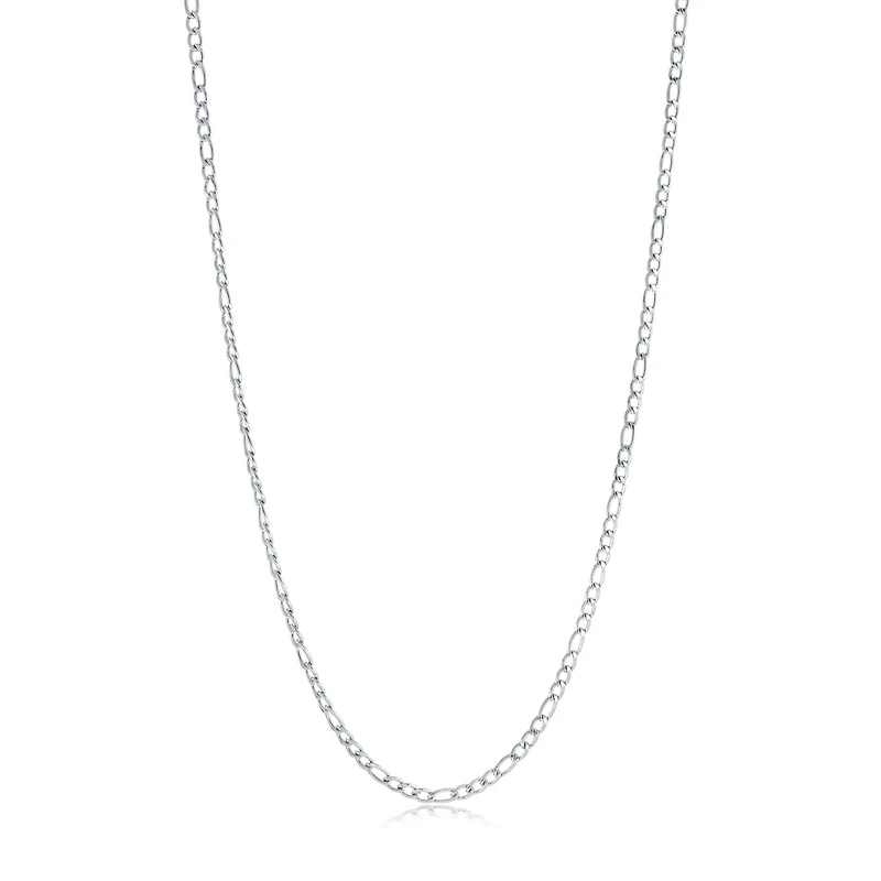 Collier Chaîne Figaro en Acier Inoxydable 3 mm – 18