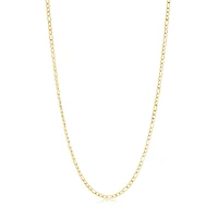 Collier Chaîne Figaro en Acier Inoxydable Doré – 3 mm, 18 