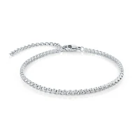Bracelet Tennis en Acier Inoxydable avec Zircon Cubique – 7