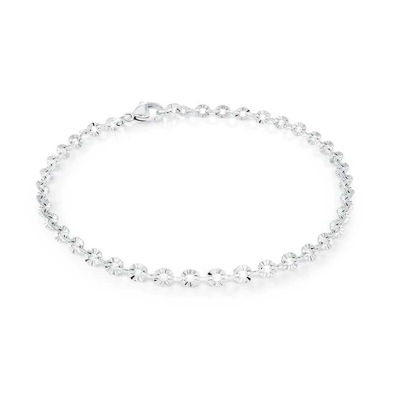Stainless Steel Disk Chain Anklet – 9