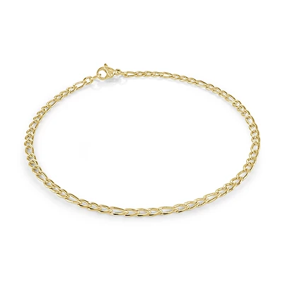 Chaîne de Cheville Figaro en Acier Inoxydable – 9