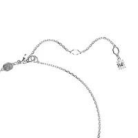 Collier Imber en Métal Rhodié avec Cristal Swarovski - 38 - 45 cm. Color: blanc | Doucet Latendresse