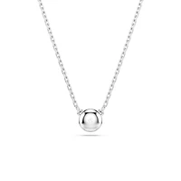 Collier Imber en Métal Rhodié avec Cristal Swarovski - 38 - 45 cm. Color: blanc | Doucet Latendresse