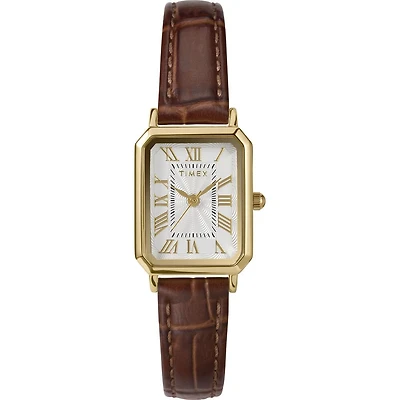 Montre Timex avec Boitier en Acier Inoxydable et Bracelet en Cuir - 21mm | Doucet Latendresse