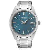 Seiko Blue Dial Stainless Steel Watch – 40mm | Doucet Latendresse