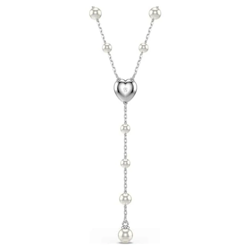 Swarovski collier “Y” perles Ariana Grande (38–48 cm). Color: blanc | Doucet Latendresse