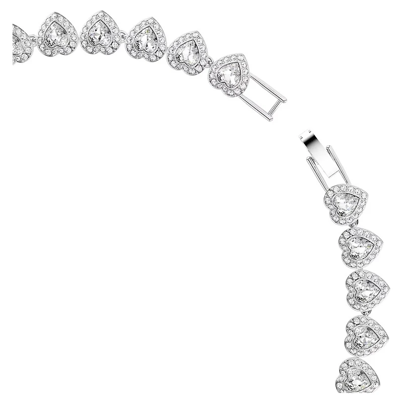 Collier Ariana Grande x Swarovski en Métal Rhodié avec Cristaux Swarovski - 45.6cm. Color: blanc | Doucet Latendresse