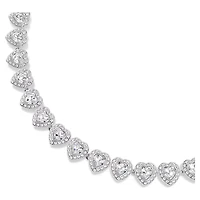 Collier Ariana Grande x Swarovski en Métal Rhodié avec Cristaux Swarovski - 45.6cm. Color: blanc | Doucet Latendresse