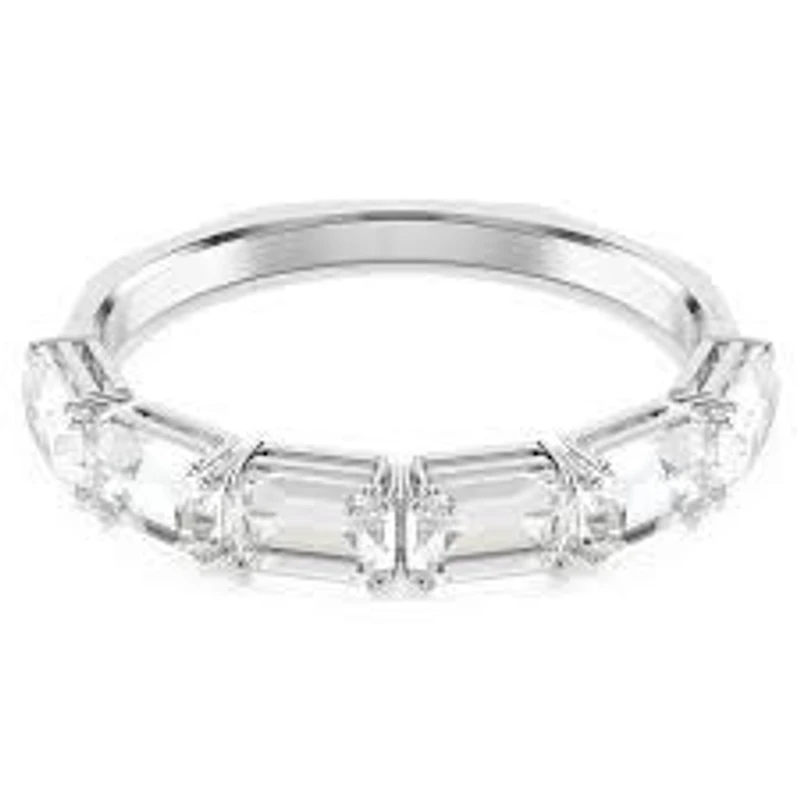 Bracelet Rigide Octogonal Swarovski Millenia Plaqué Rhodium avec Cristaux Taille Octogonale Pavé – 7