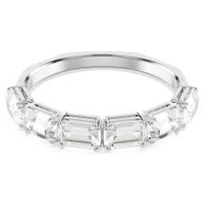 Swarovski Millenia Rhodium-Plated Octagon Pavé Crystal Bangle – 7