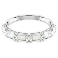 Bracelet-jonc Millenia en Métal Rhodié avec Cristaux Swarovski - 16.1 cm. Color: blanc | Doucet Latendresse