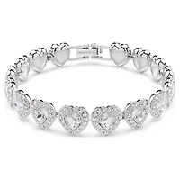 Bracelet Ariana Grande x Swarovski en Métal Rhodié avec Cristaux Swarovski - 16.8 - 21.8 cm. Color: blanc | Doucet Latendresse