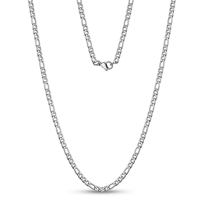 Stainless Steel 3.5mm Figaro Chain - 22